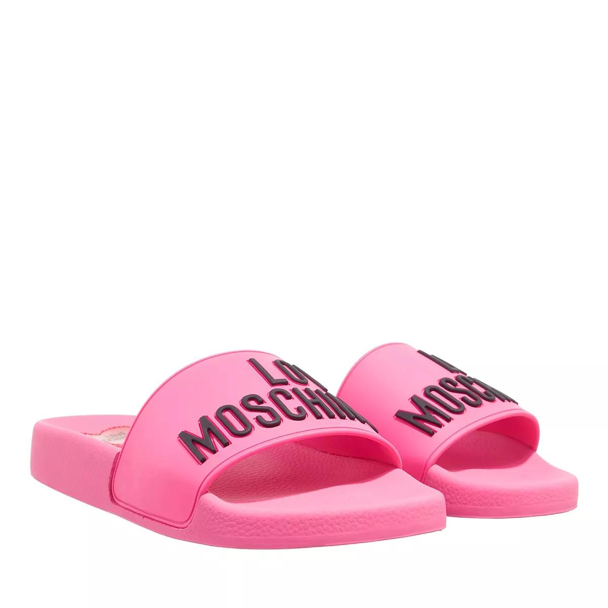 Love Moschino Pool Slides Fuxia Slide