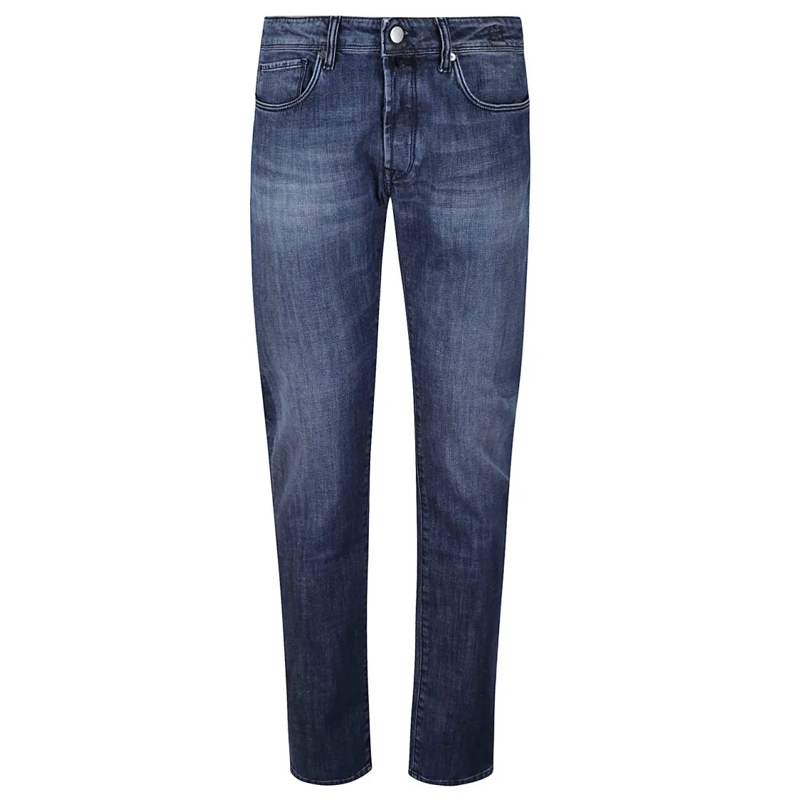 Incotex Jeans Classic Straight-Leg Jeans Blue
