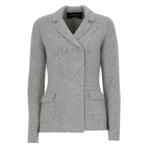 Fabiana Filippi Wool Jacket Grey Übergangsjacke