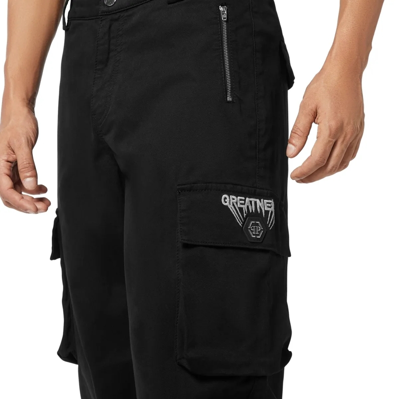 Philipp Plein Cargohose Long Trousers Cargo Fit schwarz(Image 5)