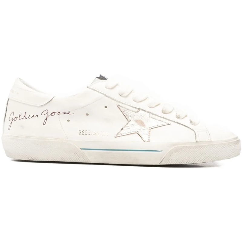 Golden Goose Low-Top-Sneaker Sneakers Whiteplatinum silber