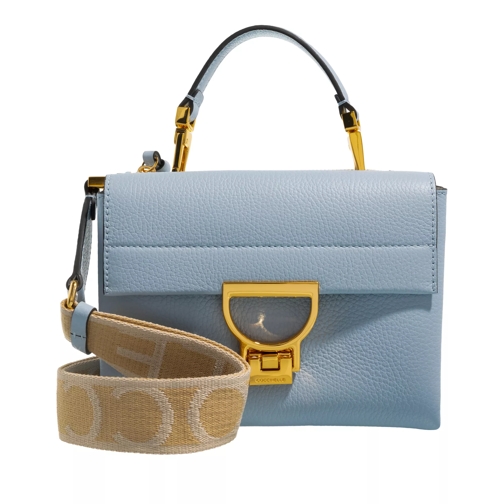 Coccinelle Arlettis Signature Handbag Mist Blue Satchel