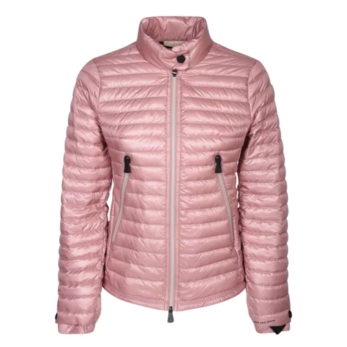 Moncler Shiny Quilted Fabric Jacket Pink 