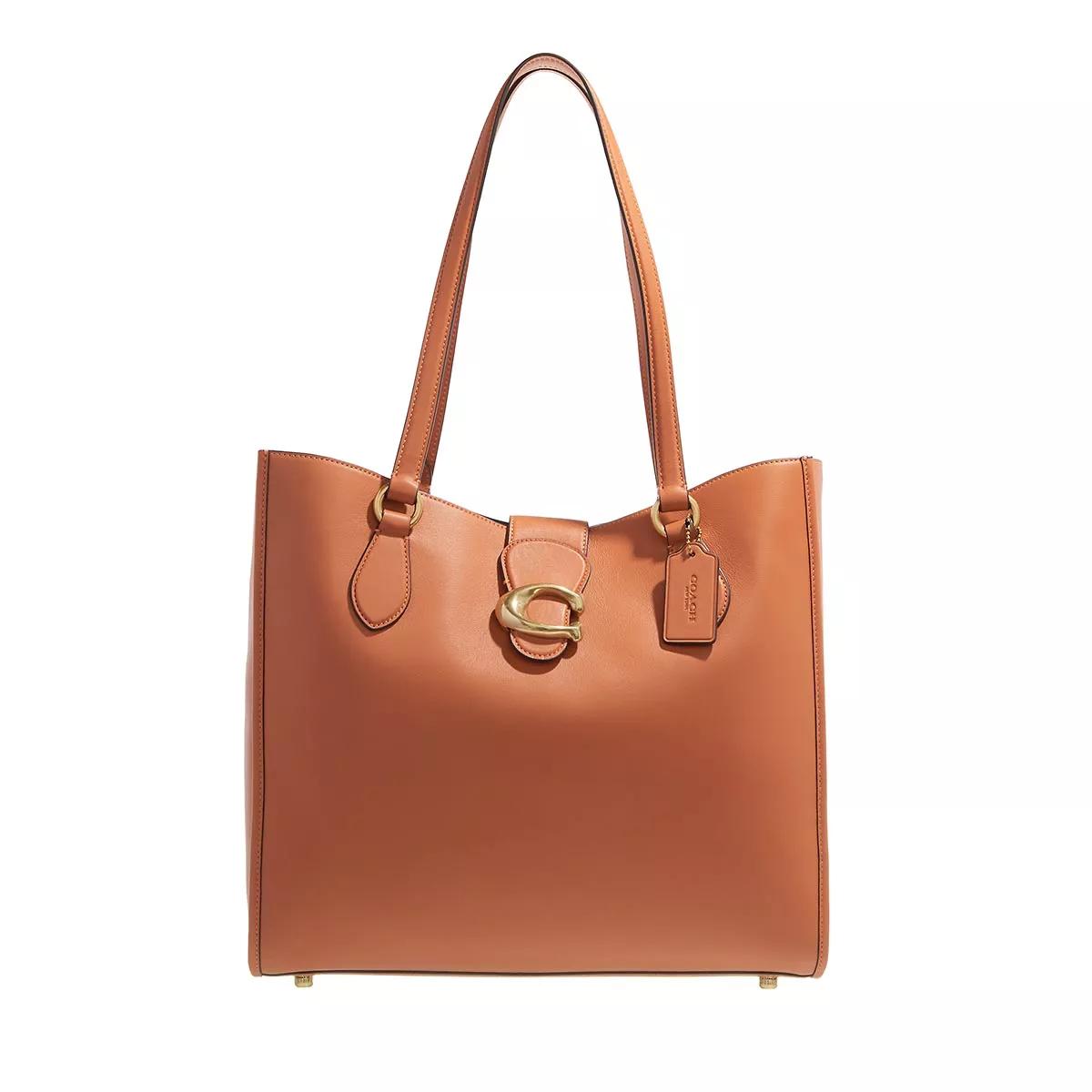 Coach Tote - Soft Calf Leather Theo Tote - Gr. unisize - in Cognacbraun - für Damen