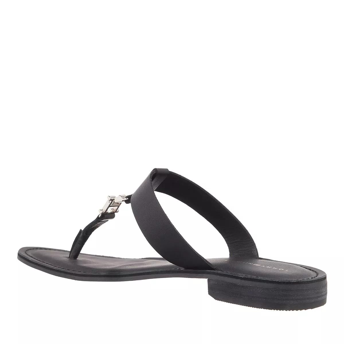 Black tommy 2024 hilfiger sandals