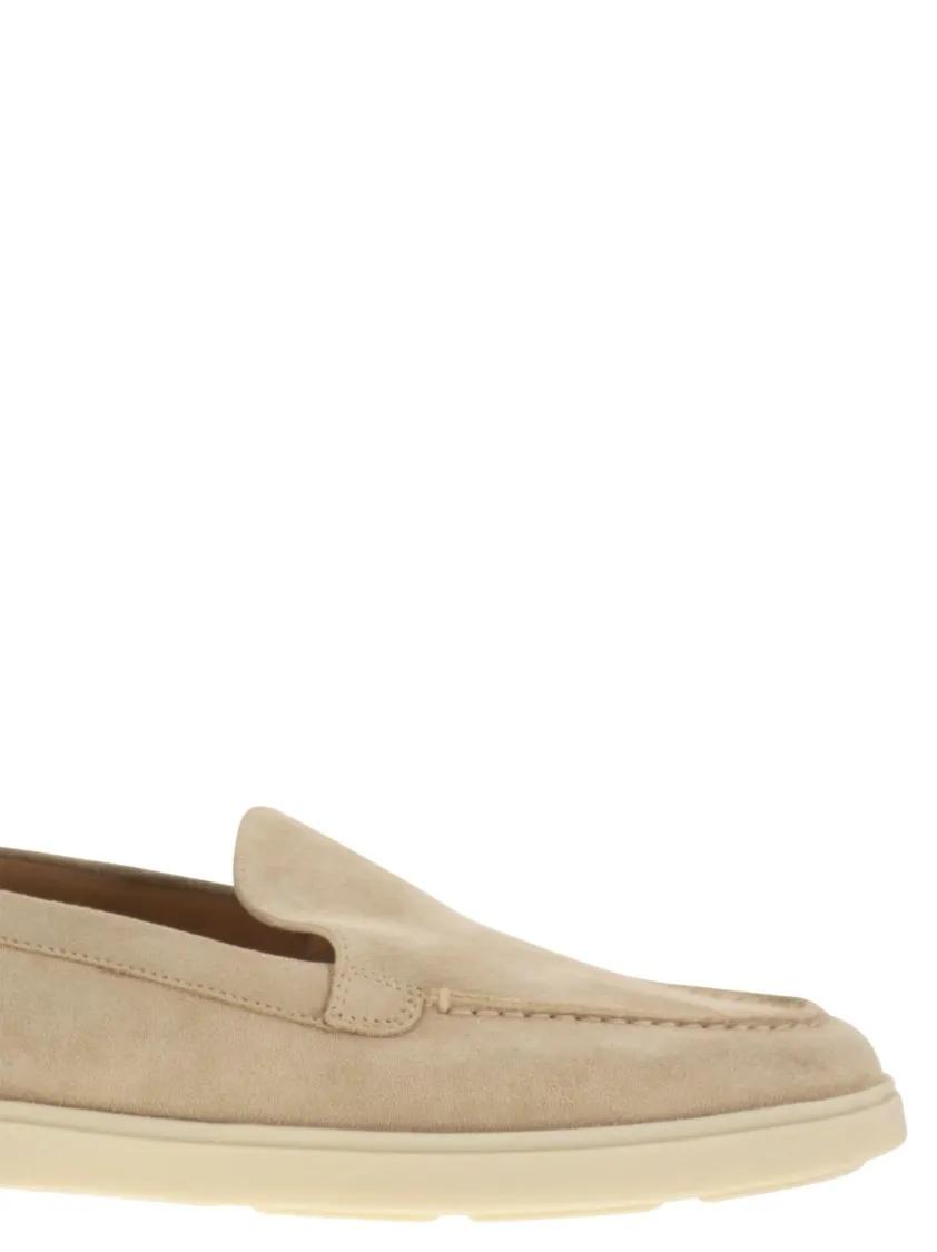Thumbnail - Nubuck Moccasin With Embossed Logo - Gr. 38,5 (EU) - in Beige