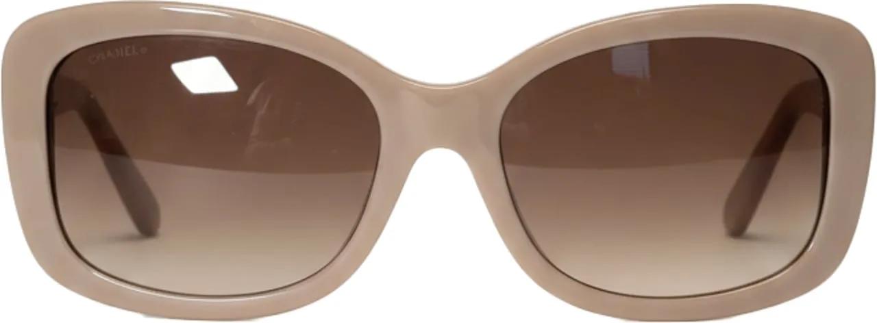 Chanel Sonnenbrille - Chanel Acetate Square Frame Sunglasses 5322 Beige - für Damen