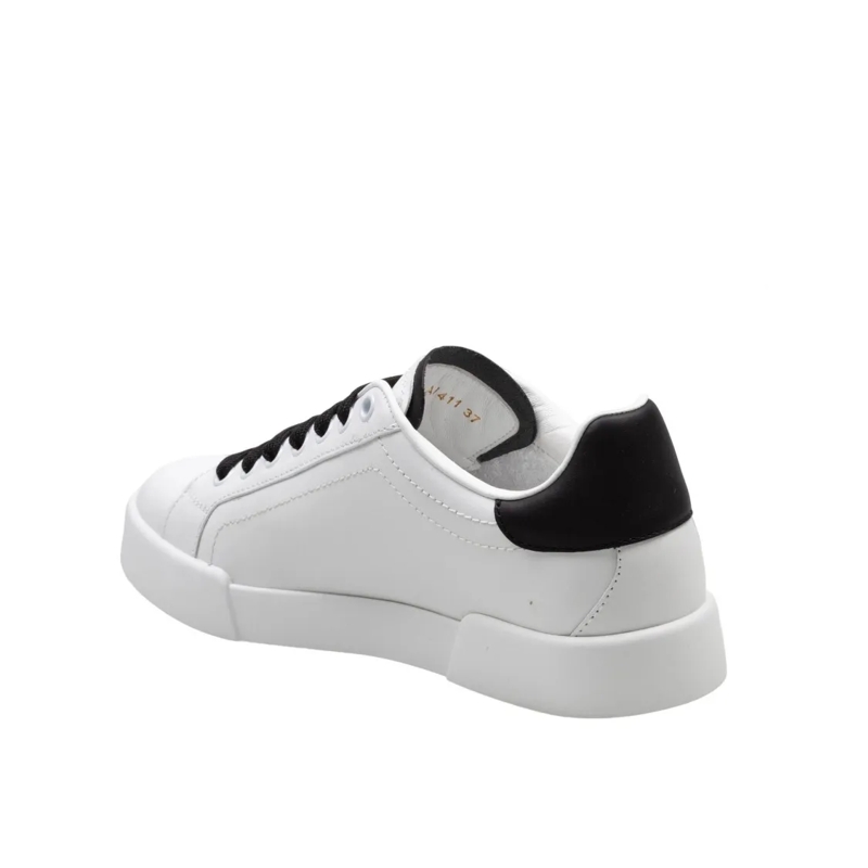 Dolce&Gabbana Low-Top-Sneaker Portofino Light Leather Sneakers With Dg Logo White(Image 7)
