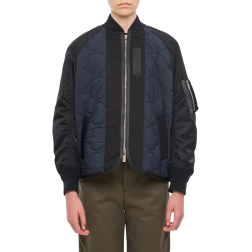 Sacai Nylon Twill X Rip Stop Jacket Black Übergangsjacke