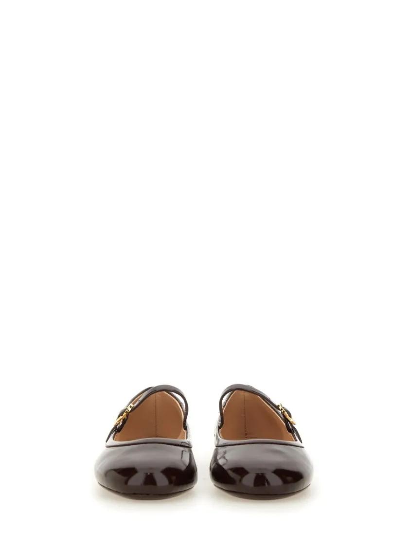 Thumbnail - "Carla" Dancer Brown Ballet Flats - Gr. 38 (EU) - in Rot