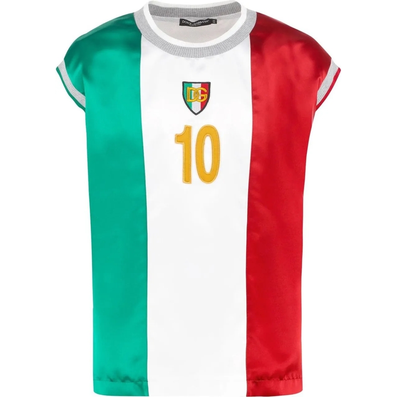 Dolce&Gabbana T-shirt Dolce & Gabbana Satin T-shirt weiß