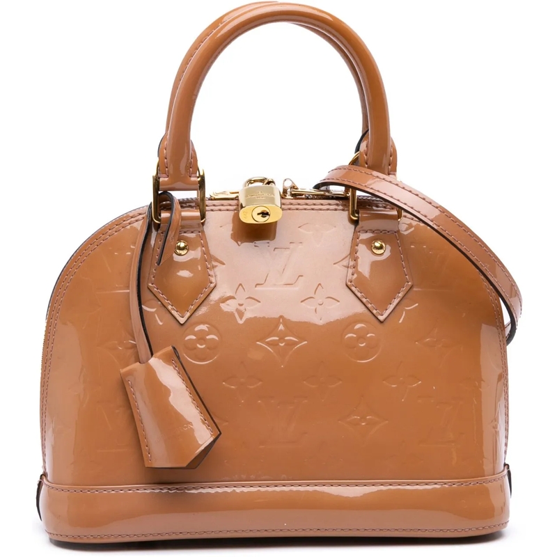 Louis Vuitton Schultertasche Monogram Vernis Alma BB braun
