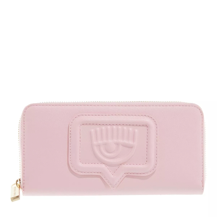 Chiara Ferragni Wallet With Logo in Pink