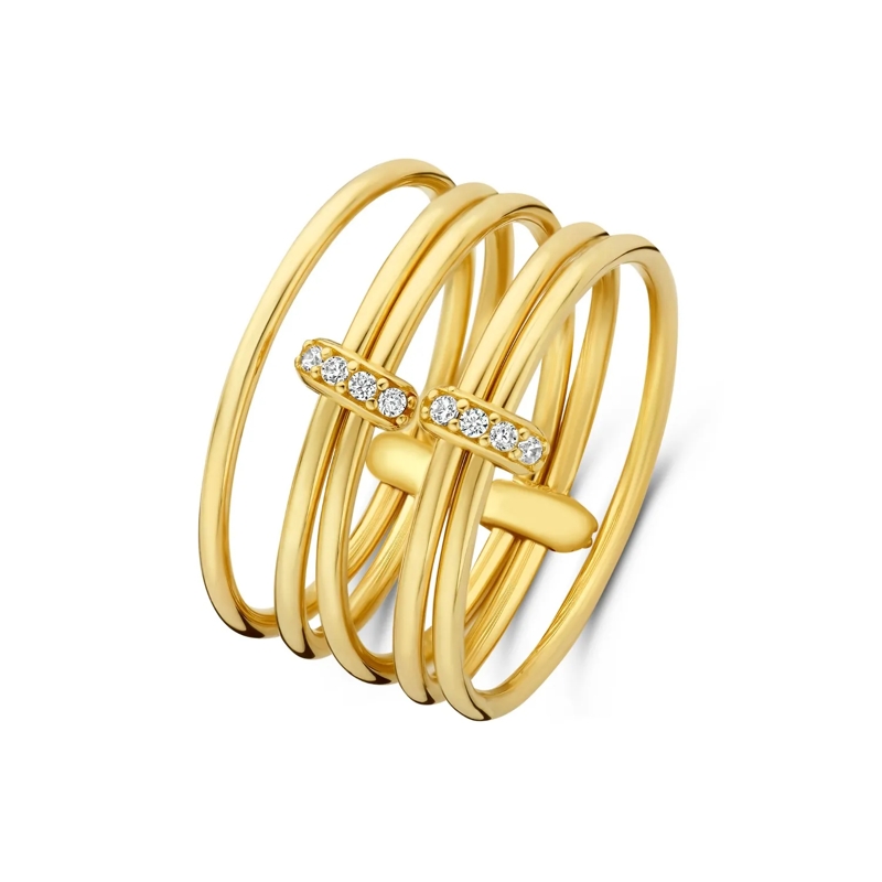 Isabel Bernard Ring Cour d'Honneur Adora 585 Gold Ring Gold