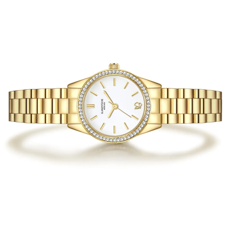 Glanzstücke München Automatikuhr Damen Armbanduhr Edelstahl gold(Image 3)