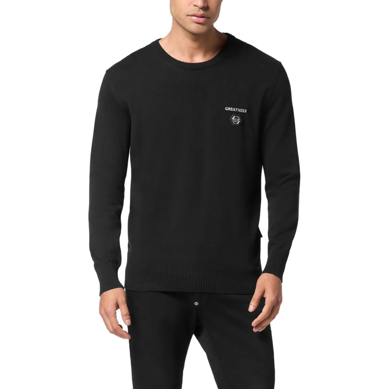 Philipp Plein Pullover Pullover Rundhalsausschnitt Ls Love schwarz(Image 3)