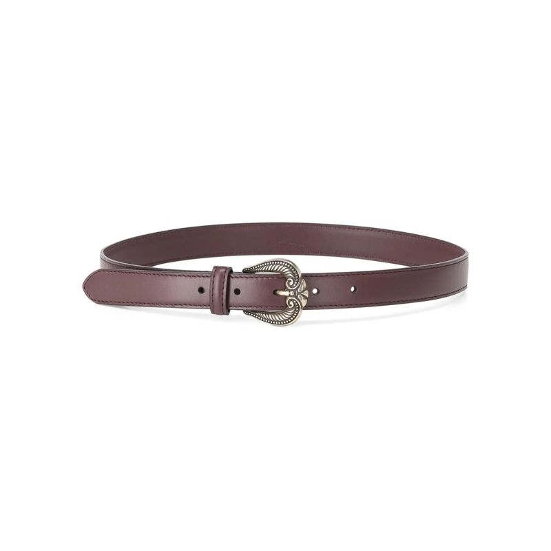 Etro Gürtel Gürtel aus Leder lila