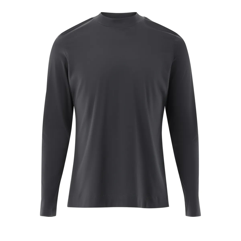 VAN LAACK T-Shirt Longsleeves Polo Uni grau