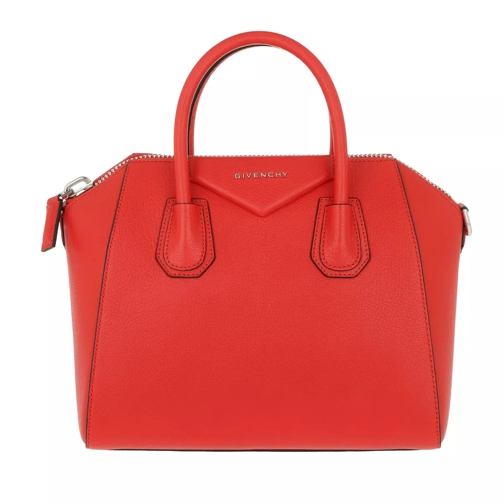 Givenchy Antigona Small Bag Oxblood Pop Red Rymlig shoppingväska