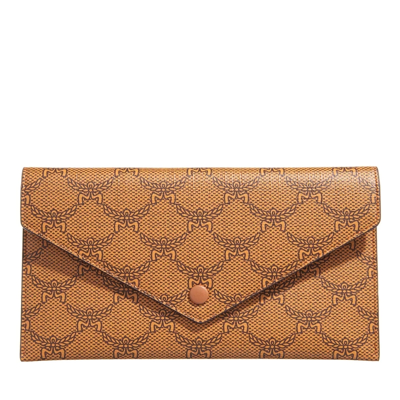 MCM Portefeuille à rabat Himmel Lts Cntl Large Cognac