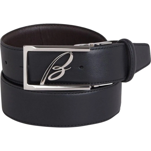 Brioni Leren Riem Leather Logo Belt mehrfarbig