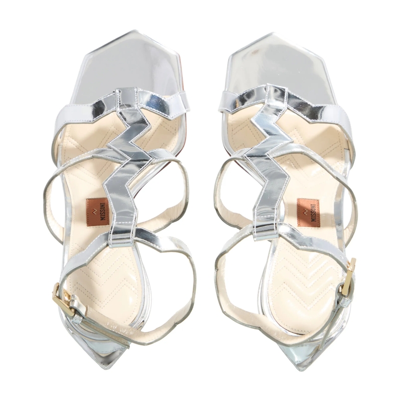 Missoni Riemchensandalen M09 Ponza Mirror Silver(Image 5)