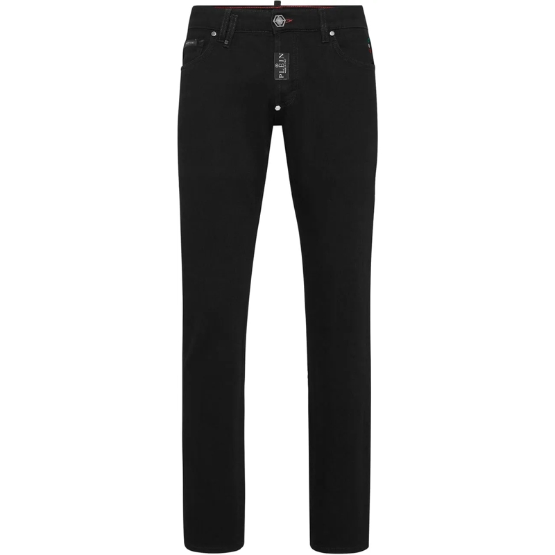 Philipp Plein Jeans mit geradem Bein Jeans Jet Black schwarz