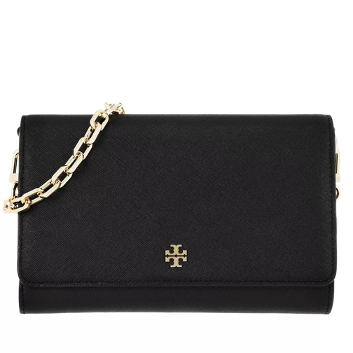 Tory Burch Robinson Chain Wallet Black Wallet On A Chain