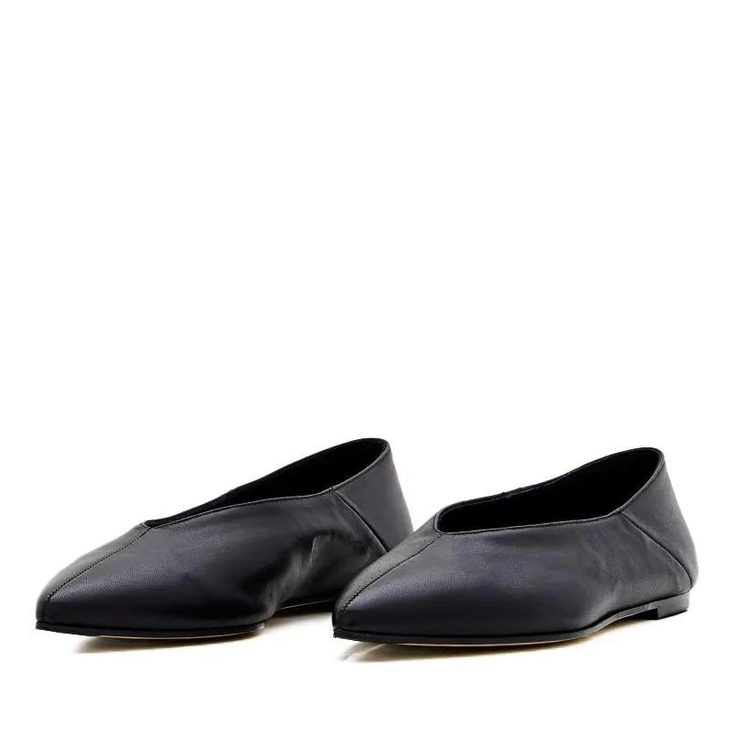 Aeydē Loafers & Ballerinas - Moa Leather Ballet Flats - Gr. 41 (EU) - in Schwarz - für Damen