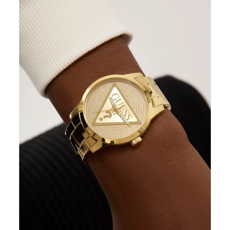 Guess Quarzuhr Quarz-Analoguhr Badge gold(Image 2)