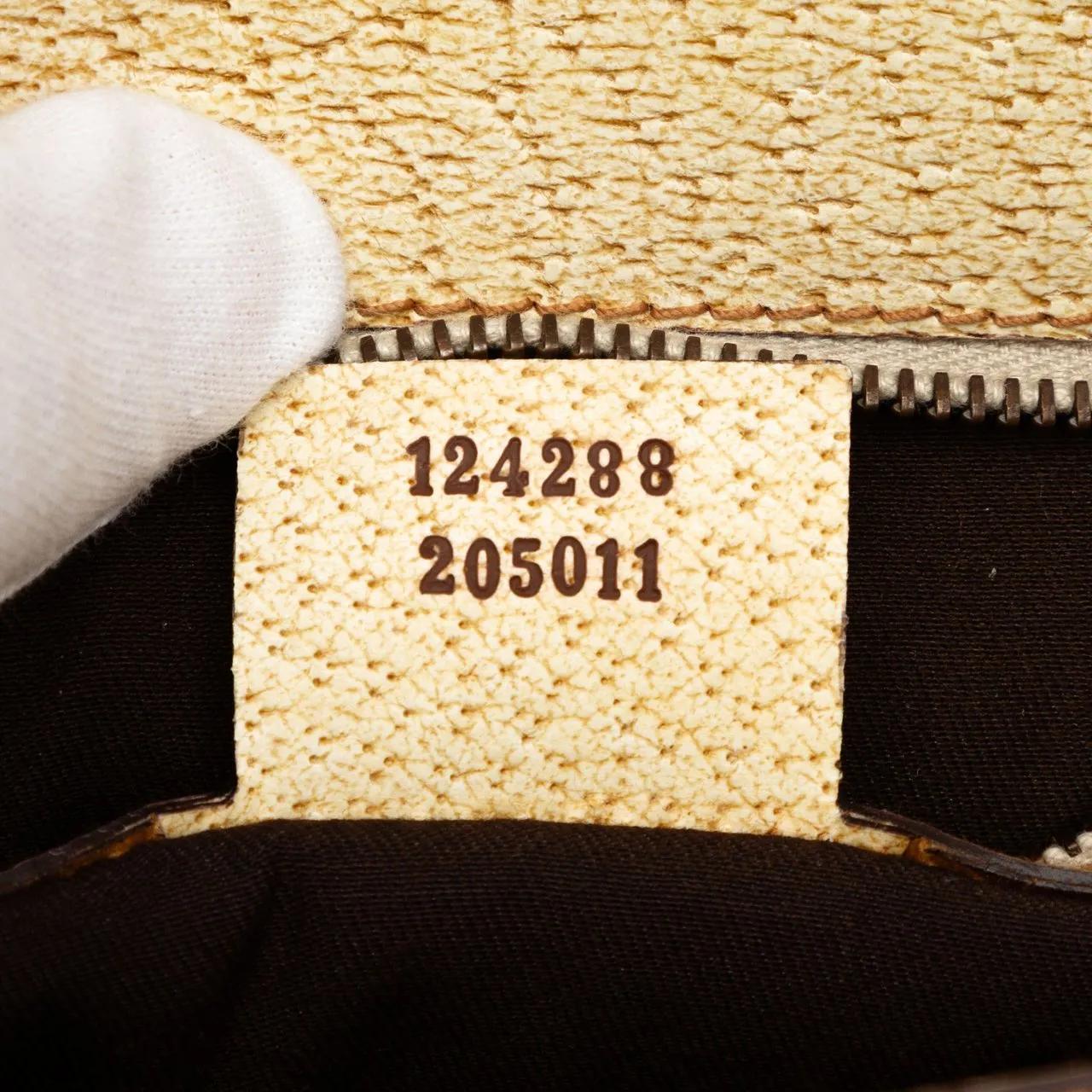 Thumbnail - Gucci Hobo Bags - GG Canvas Turnlock Shoulder Bag - Gr. unisize - in Braun - für Damen