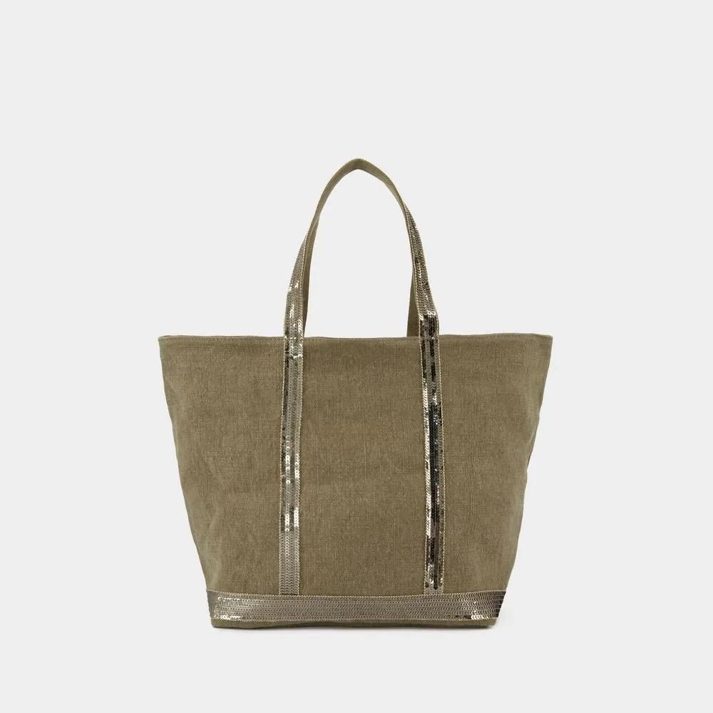 Vanessa Bruno Shoppers & Totes Cabas L Shopper Bag Kaki in groen