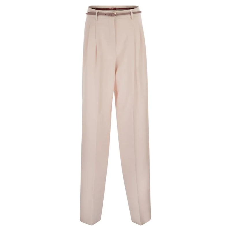 Max Mara  Mstcorvino - Flowing Cady Trousers Grey