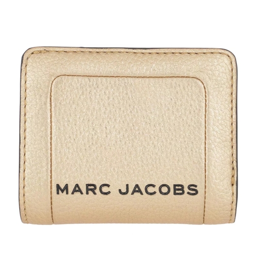 Marc Jacobs Mini Compact Wallet Gold Tvåveckad plånbok