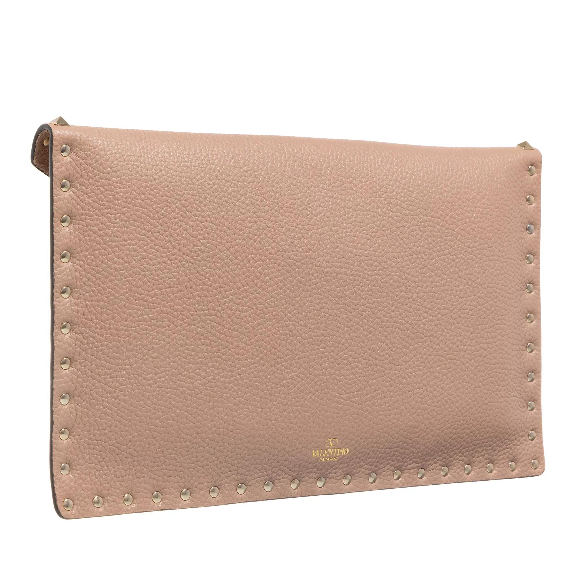 Valentino Garavani Clutches Large Flat Pouch in taupe