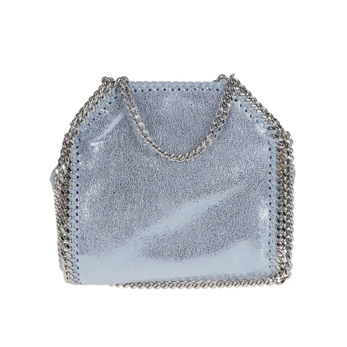 Stella McCartney Tote Tiny Tote Eco Shiny Dotted Chamois Blue