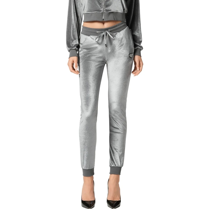 Philipp Plein Jogginghose Jogginghose Skull Mit Schmucksteinen grau(Image 3)