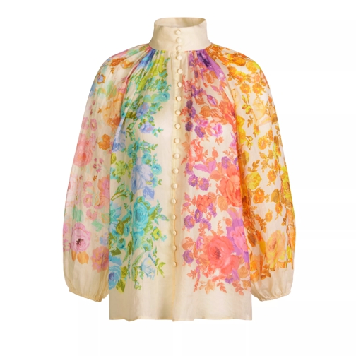 Zimmermann Raie Billow Blouse Multi Floral Camicie eleganti
