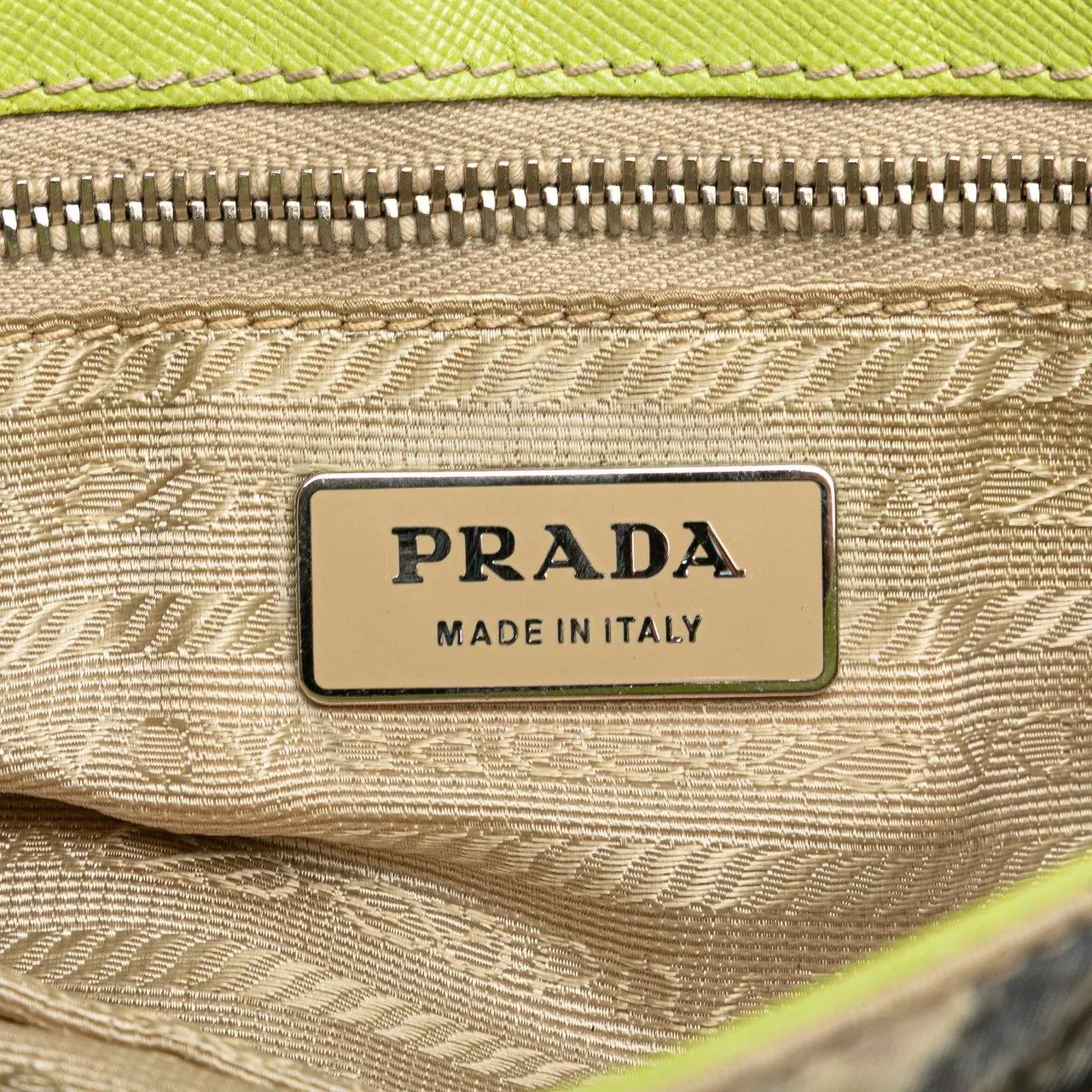 Thumbnail - Prada Hobo Bags - Tessuto Stampata Venezia Shoulder Bag - Gr. unisize - in Grün - für Damen