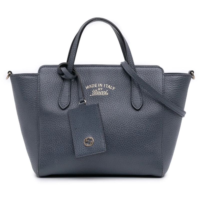 Gucci Sac à bandoulière Mini Leather Swing Satchel blau