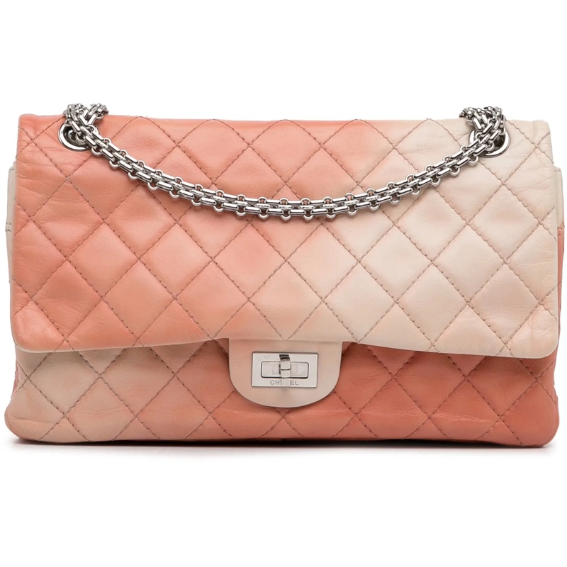 Chanel Schultertasche Ombre Reissue 225 Double Flap orange
