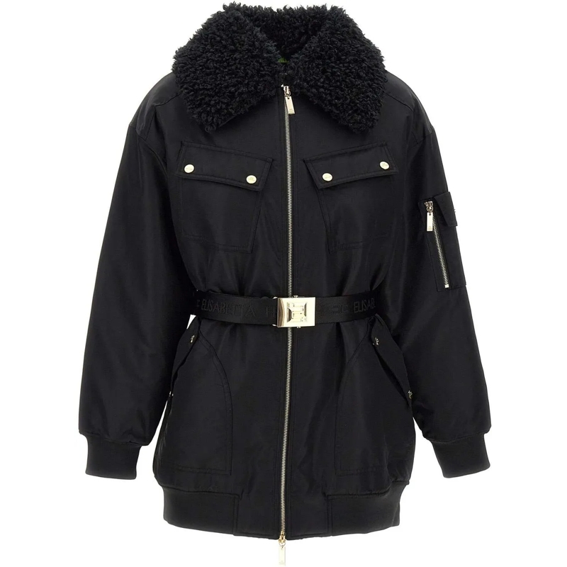 Elisabetta Franchi Übergangsjacke Coats Black schwarz