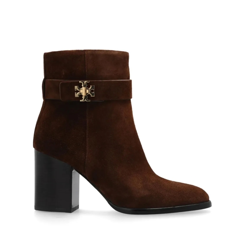 Tory Burch Bottes T Lock Heeled Ankle Boot 80Mm Brown