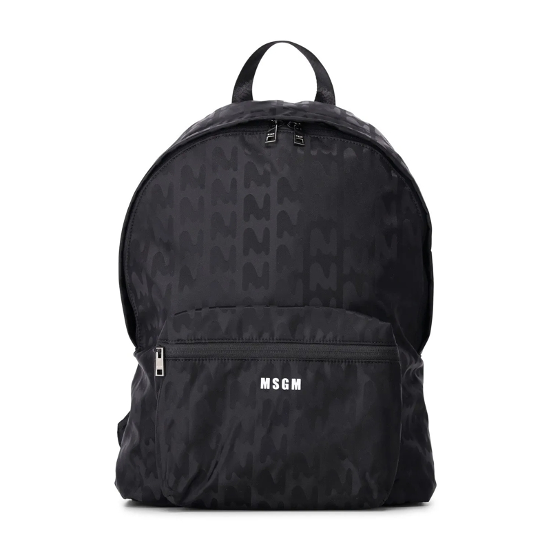 MSGM Rucksack Rucksack mit Logoprint Schwarz