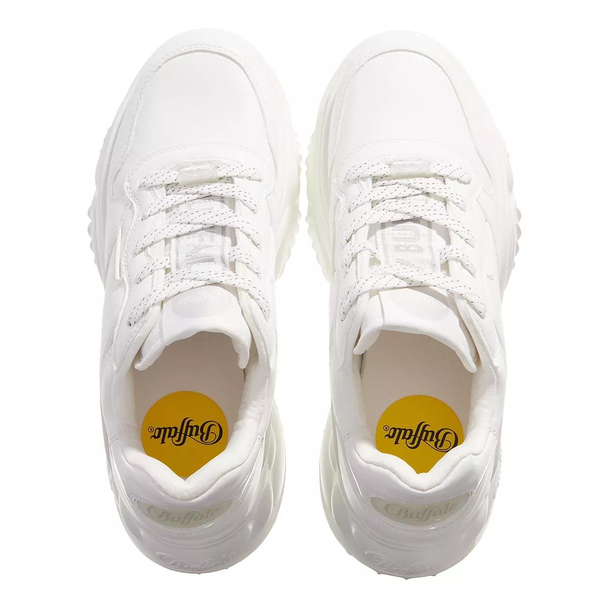 Buffalo white 60 leather best sale platform sneakers