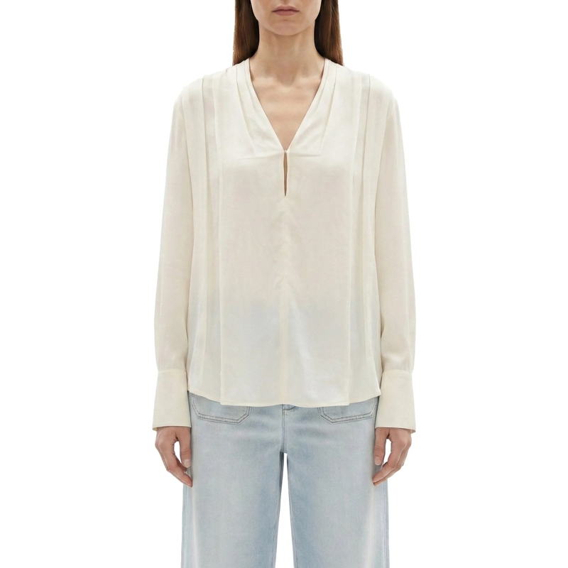 Victoria Beckham Blouse Bluse aus Seide weiß(Image 2)