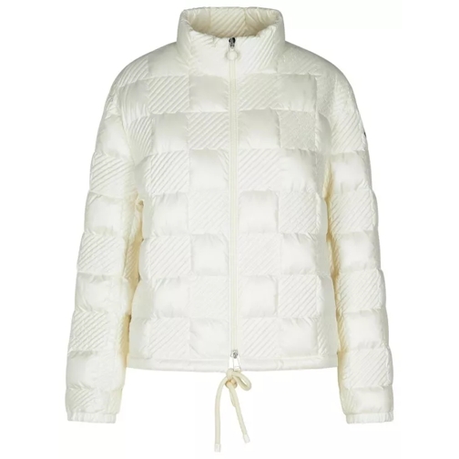 Moncler Ancy' Cream Polyester Blend Down Jacket White 