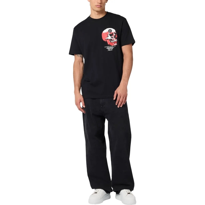 Philipp Plein T-Shirt Roundneck T-Shirt Puffy Red Skull Skull schwarz(Image 4)