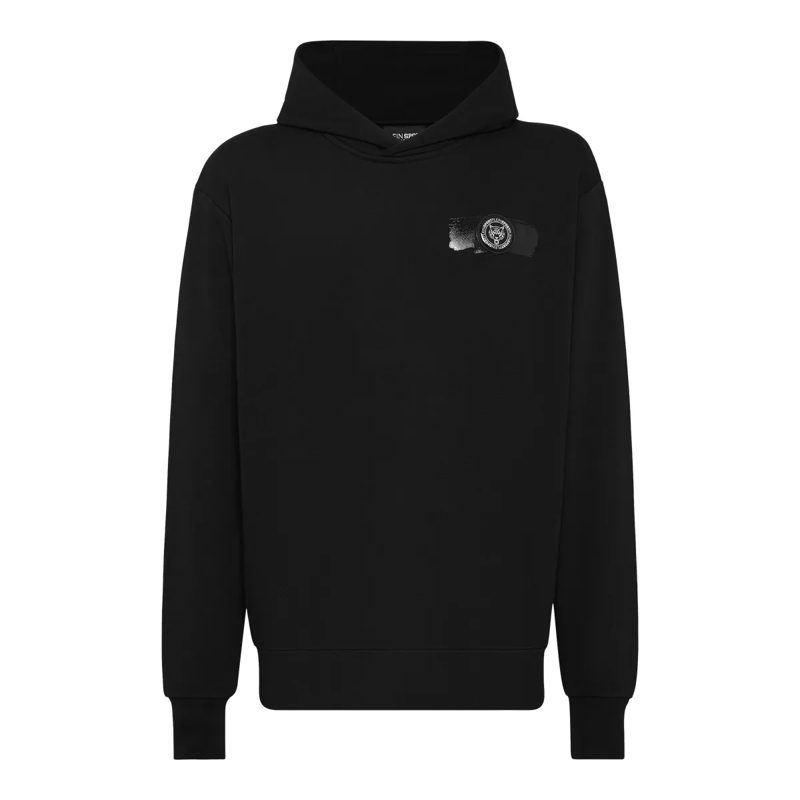 Plein Sport Top Hoodie schwarz