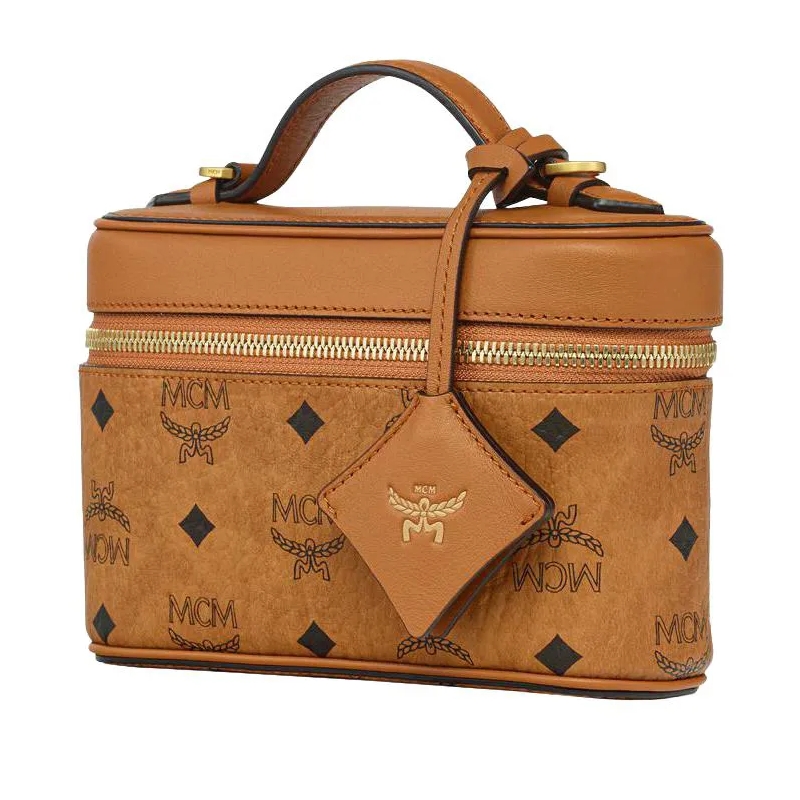 MCM Crossbody Bag Aren Vi Lthr Mix Crossbody Mni Co Cognac(Image 5)